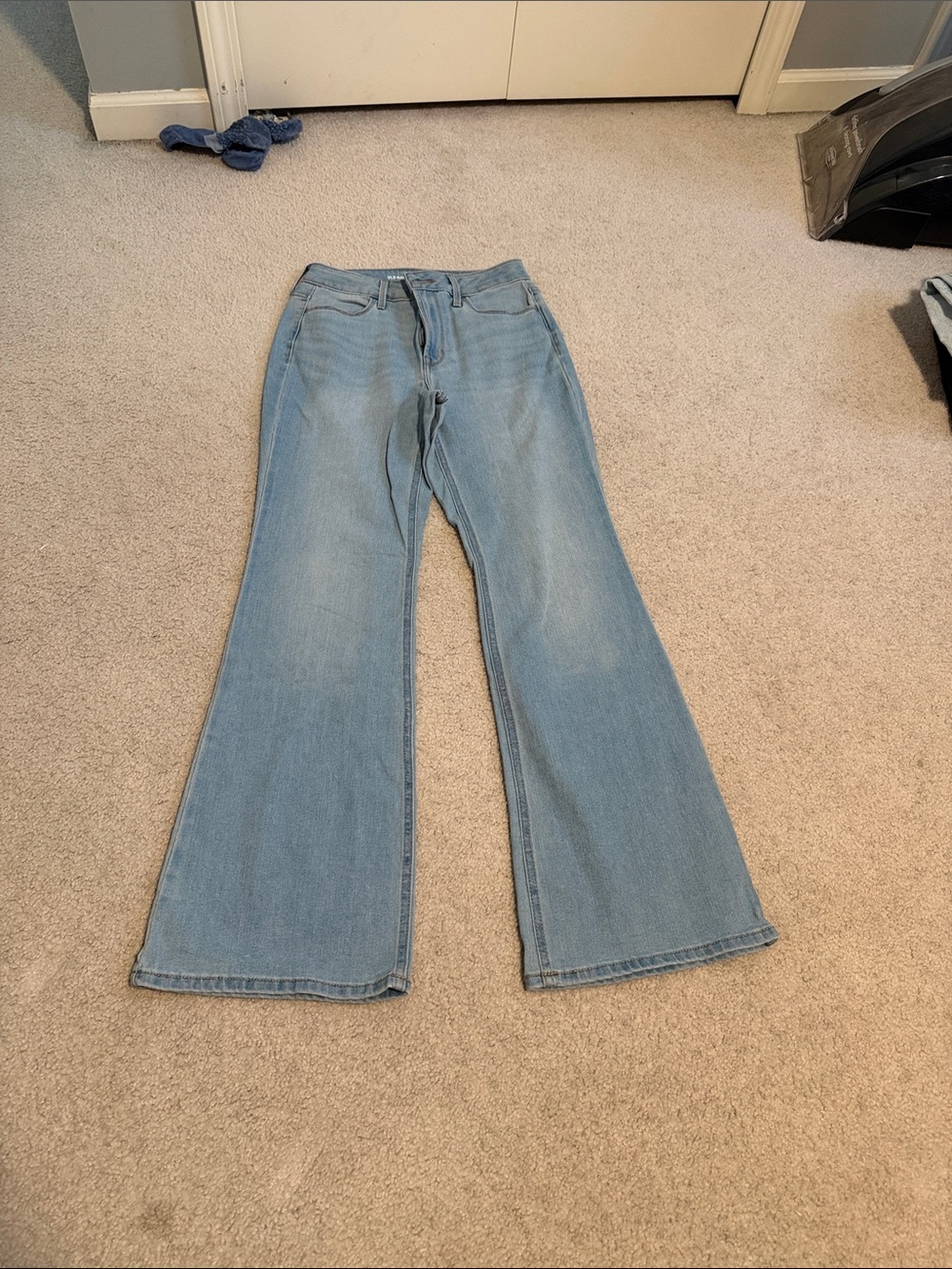 Old Navy Light Blue Wide-Leg Flare Jeans